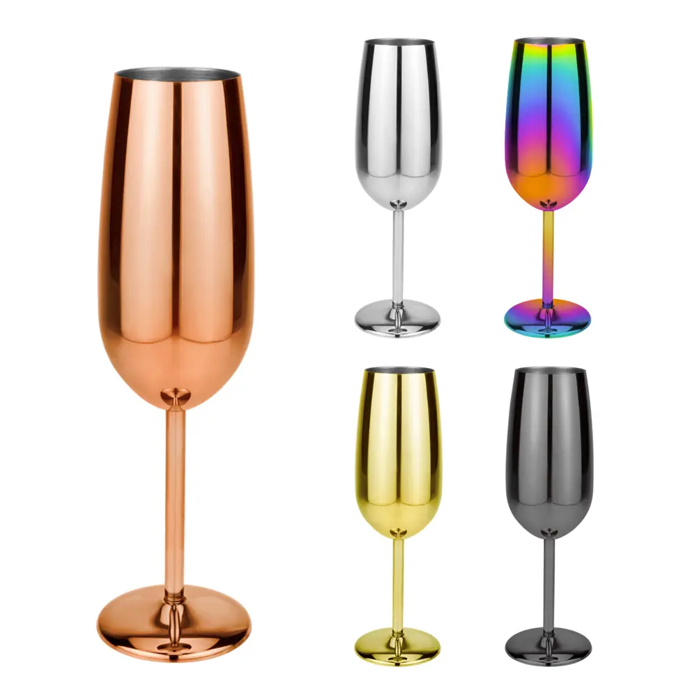 Elegant Tulip Shaped Stainless Steel Champagne Flutes (3).jpg