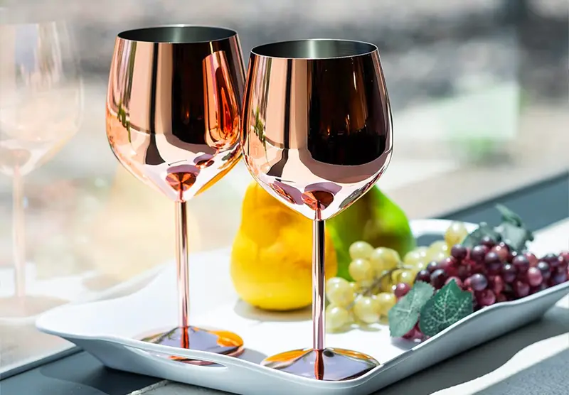 How Stainless Steel Wine Glasses Get Their Stylish Colors ?