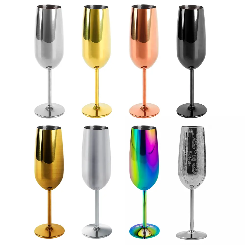 Elegant Tulip Shaped Stainless Steel Champagne Flutes (4).jpg