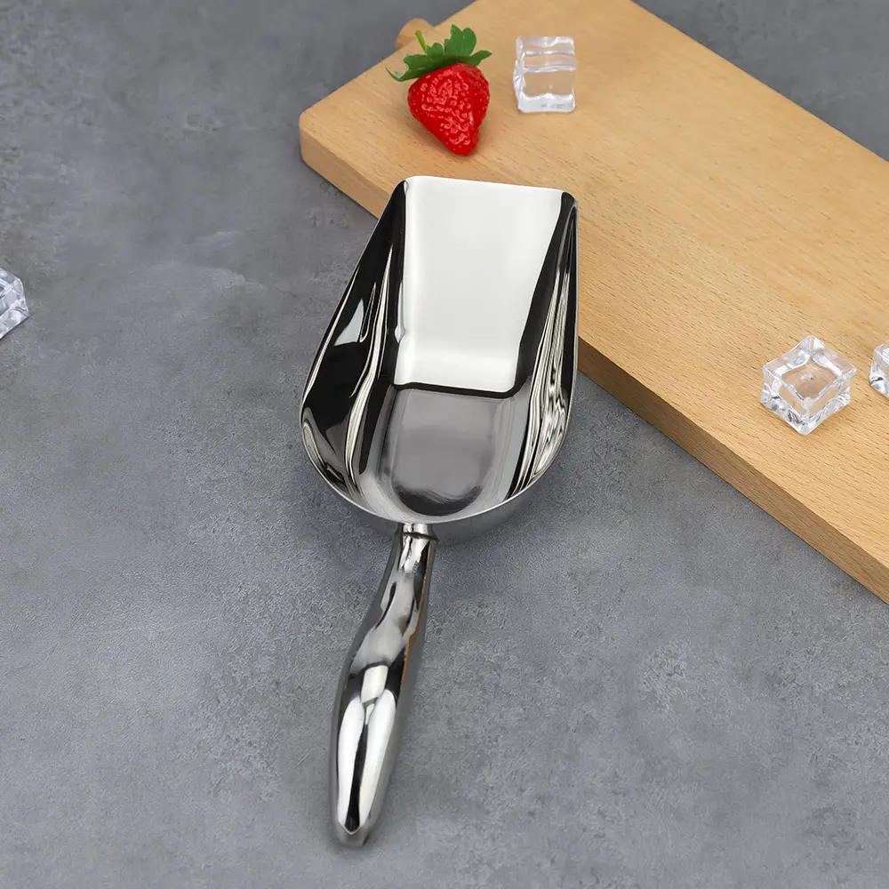 Curved Handle Flat Bottom Stainless Steel Ice Scoop (8).jpg