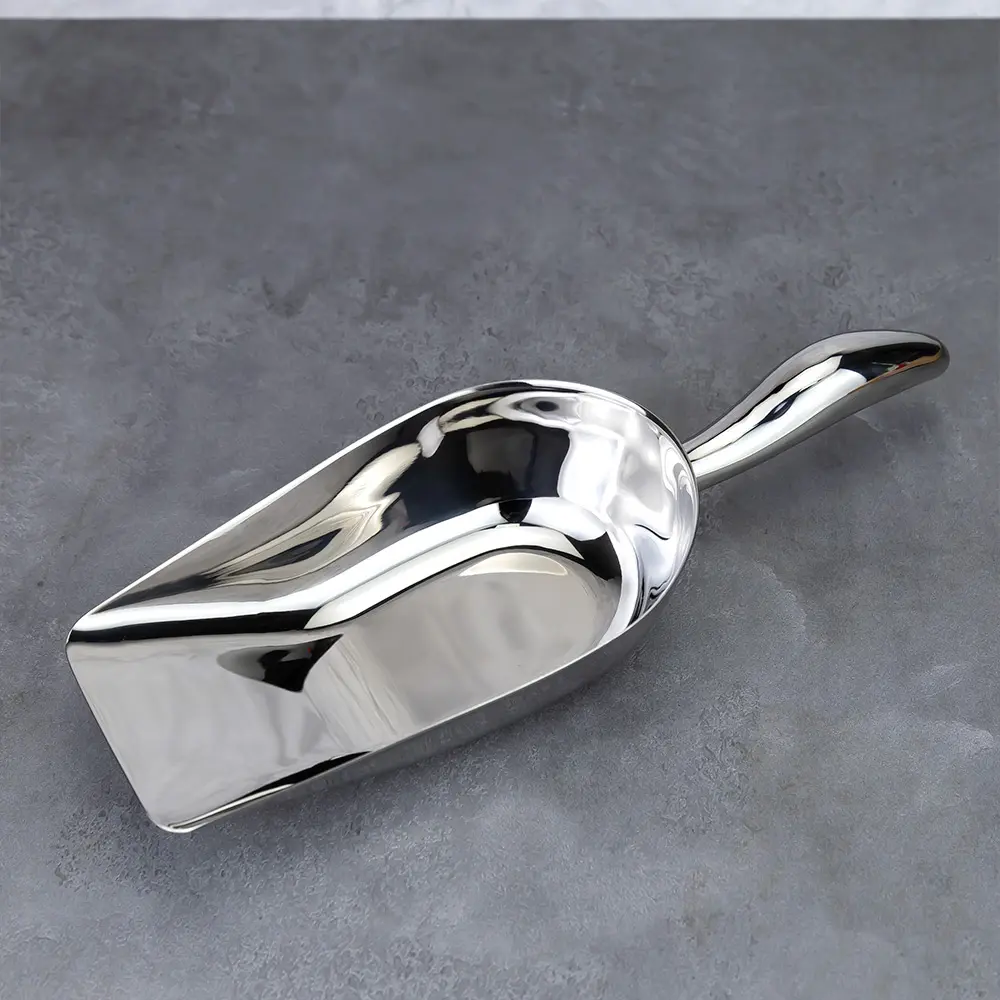 Curved Handle Flat Bottom Stainless Steel Ice Scoop (3).jpg
