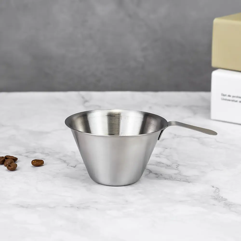 100ml 3.5oz Barista Coffee Extraction Stainless Steel Italian Espresso Shot Cups