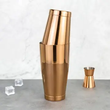 850+550ml 28+18oz Rose PVD Coating Colored Stainless Steel Weighted Tins Boston Shaker