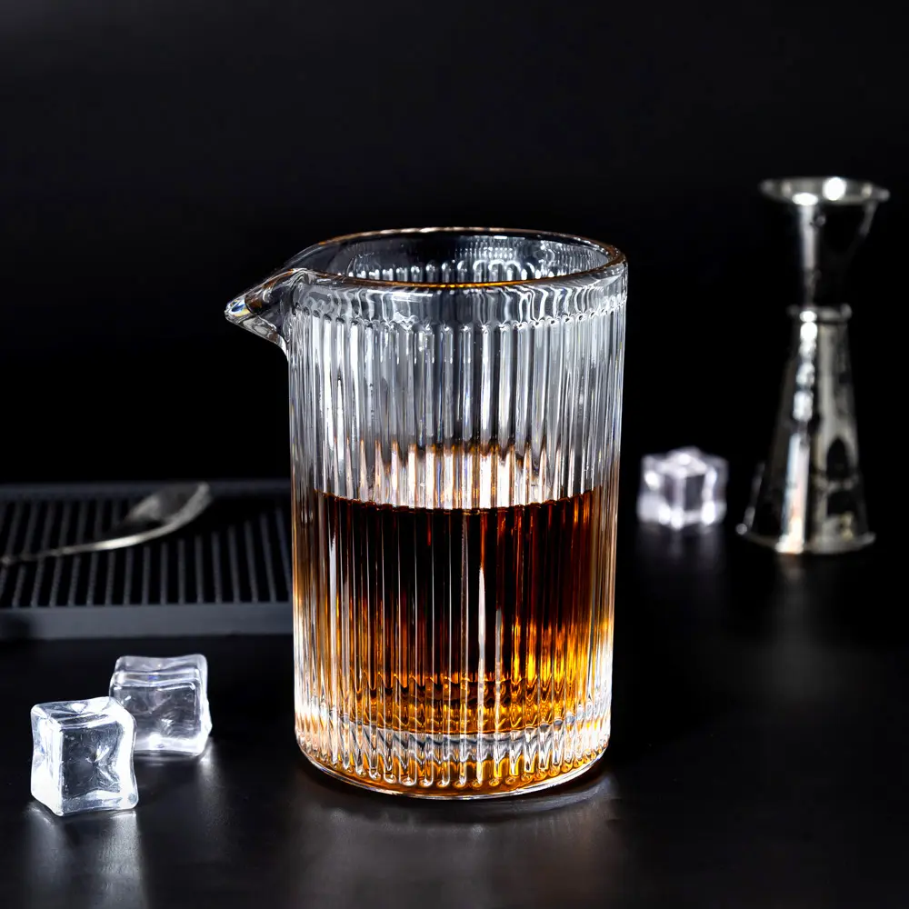 475ml Old Fashion Lead-Free Soda-Lime Bartender Cocktail Mixing Glass