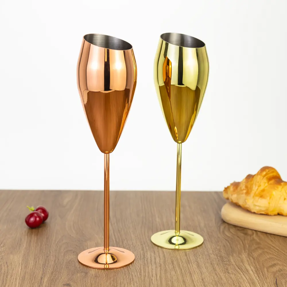 Tulip Shaped Stainless Steel Champagne Flutes (1).jpg