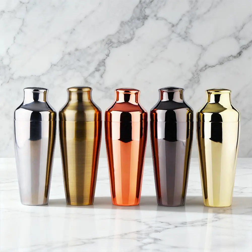 550ml 18oz 2-Piece French Cocktail Shaker Stainless Steel 18/8 Calabrese Shaker