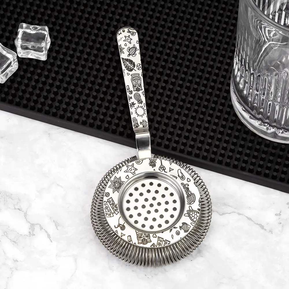 Tiki Etching Bent Bar Hawthorne Strainer (5).jpg