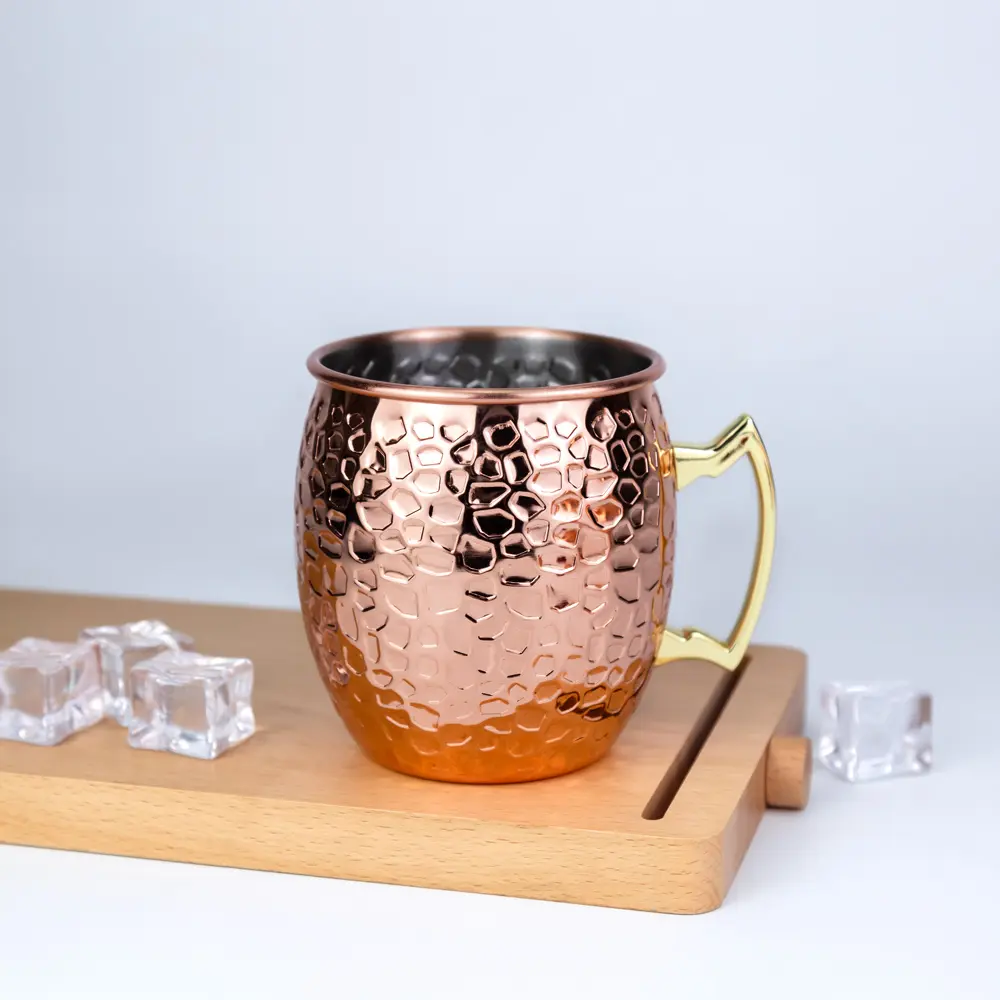 Marble Textured Stainless Steel Moscow Mule Mug.jpg