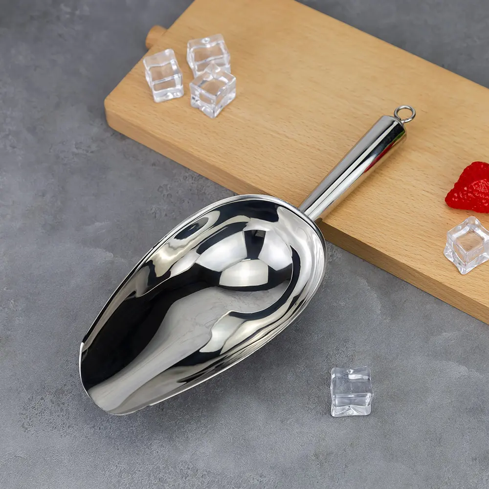 Stainless Steel Ice Scoop With Hanging Hook (5).jpg