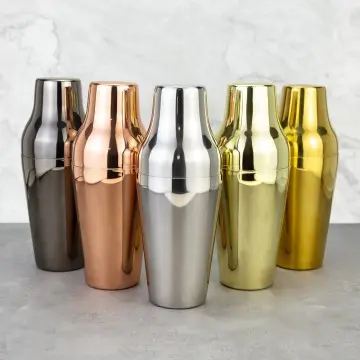 600ml 20oz 2-Piece Parisienne Shaker Stainless Steel Oversized Top Parisian Cocktail Shaker