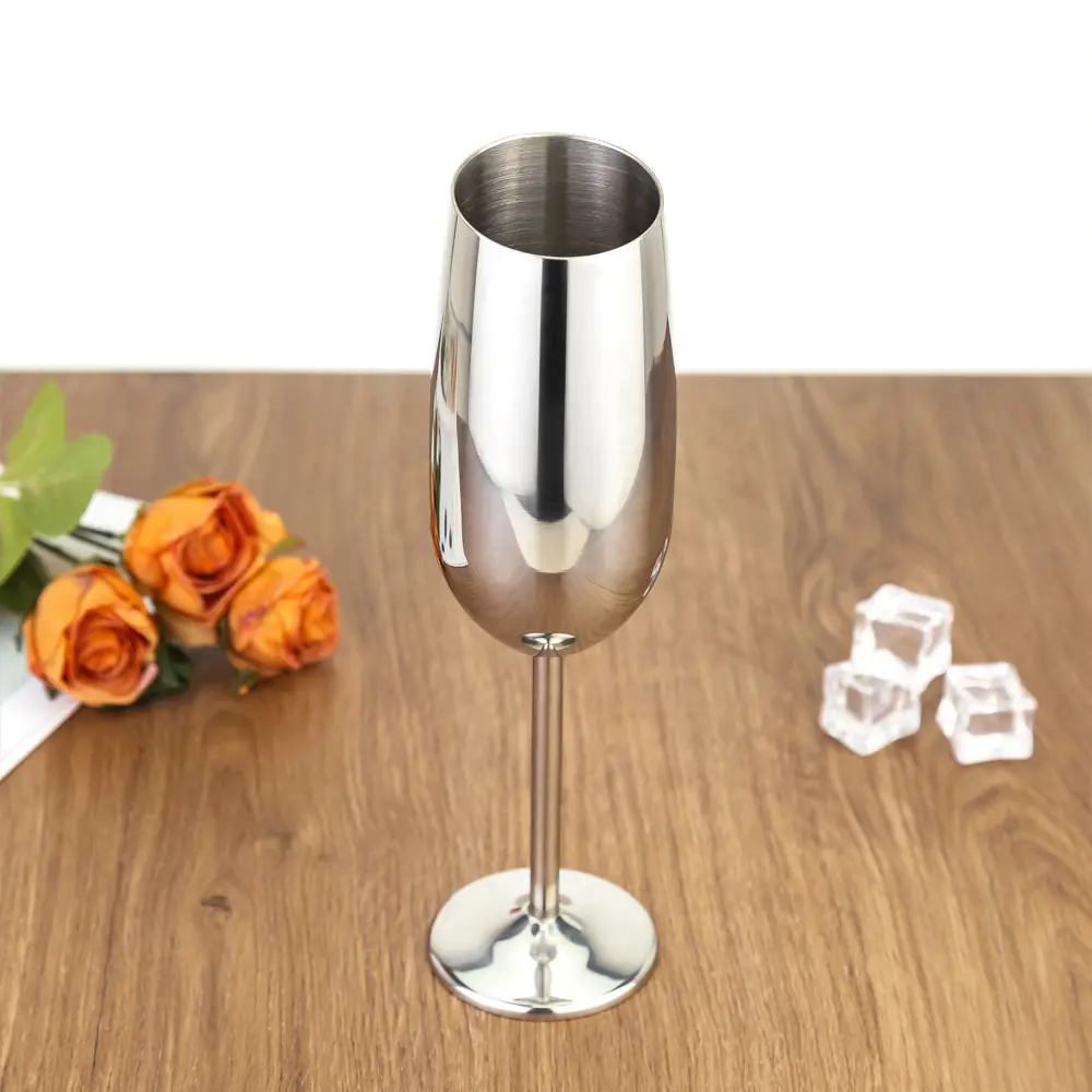 Slanted Bowl Metal Champagne Flute Wine Glass (2).jpg