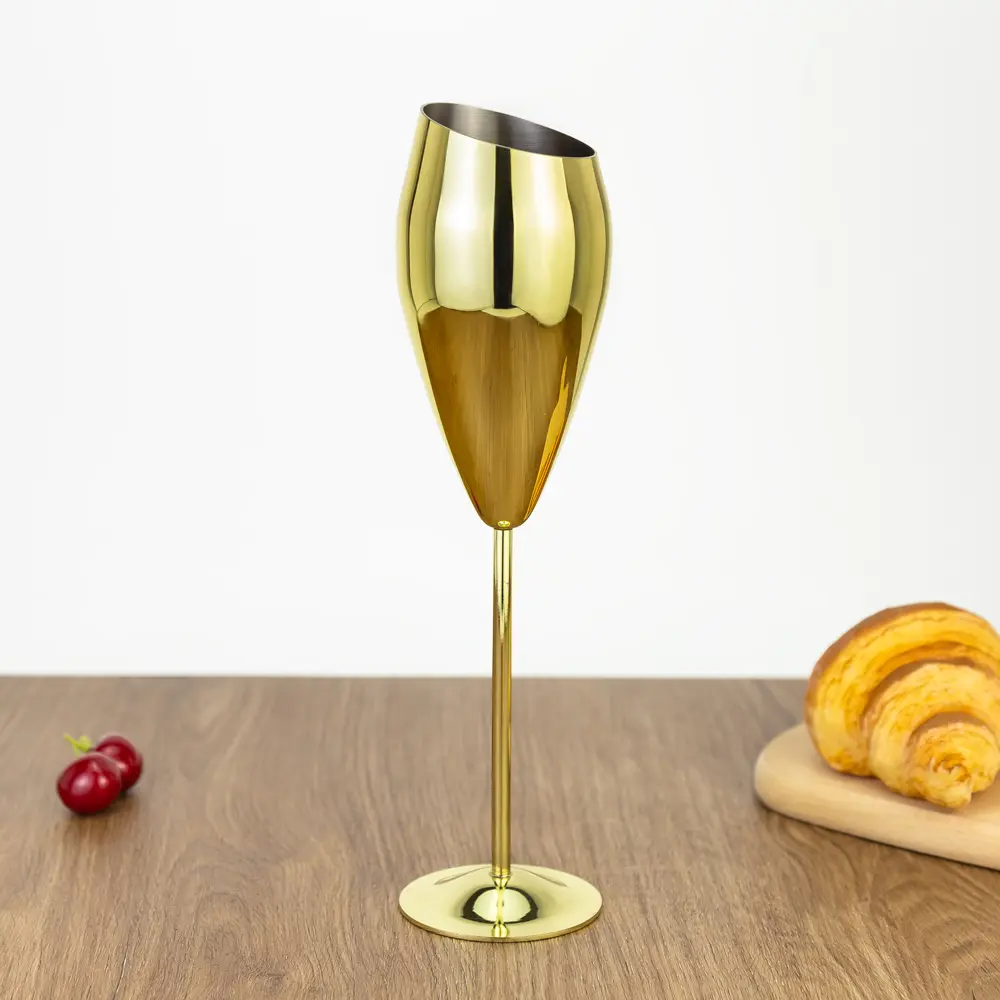 Tulip Shaped Stainless Steel Champagne Flutes (2).jpg